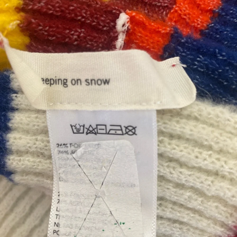 Anthropology Sleeping on snow scarf